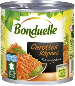 Carottes en conserve