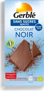 Chocolat noir sans sucres ajoutés