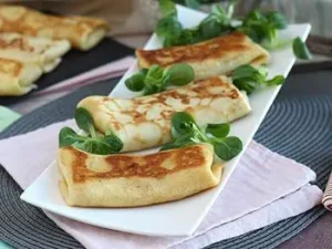 Crêpe fourrée béchamel fromage