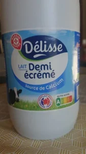 Lait demi écrémé