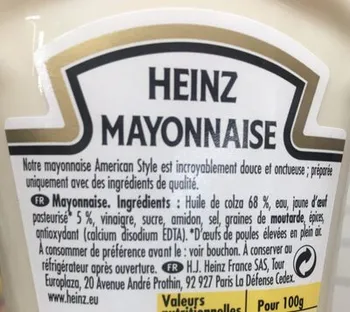 mayonnaise industrielle