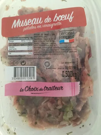 museau de boeuf en vinaigrette