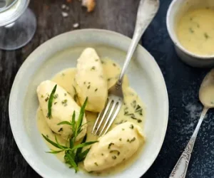 Poisson blanc à l’estragon