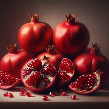 Image du fruit la grenade sur une table