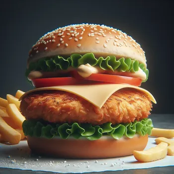 Un hamburger au poulet