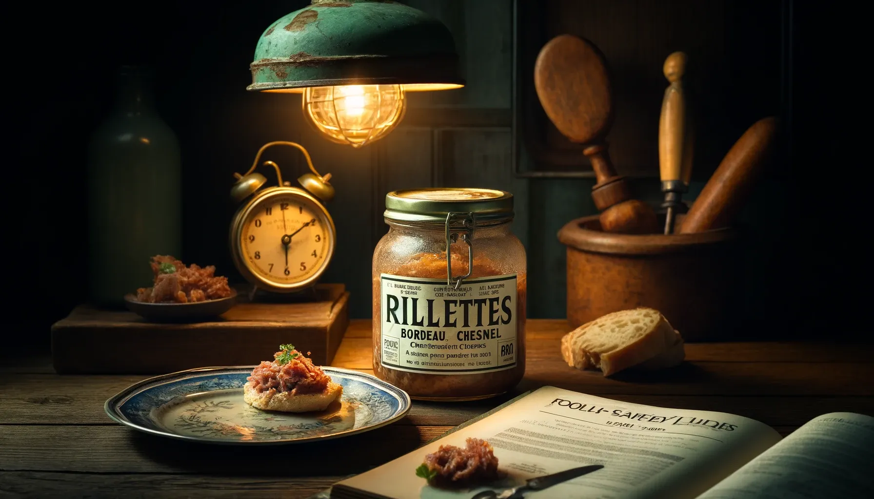 Rillettes Bordeau Chesnel sur une table à manger